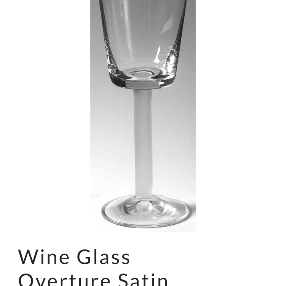 Mikasa Overture Satin wine glasses, set of 6, frosted stem, no cracks or chips - Picture 5 of 5